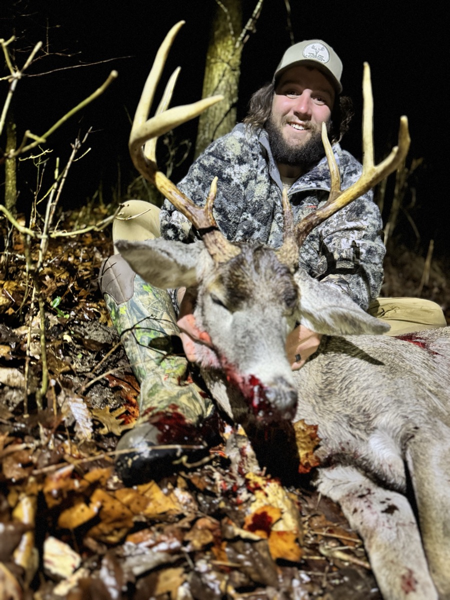 Whitetail buck harvested on guided hunt
