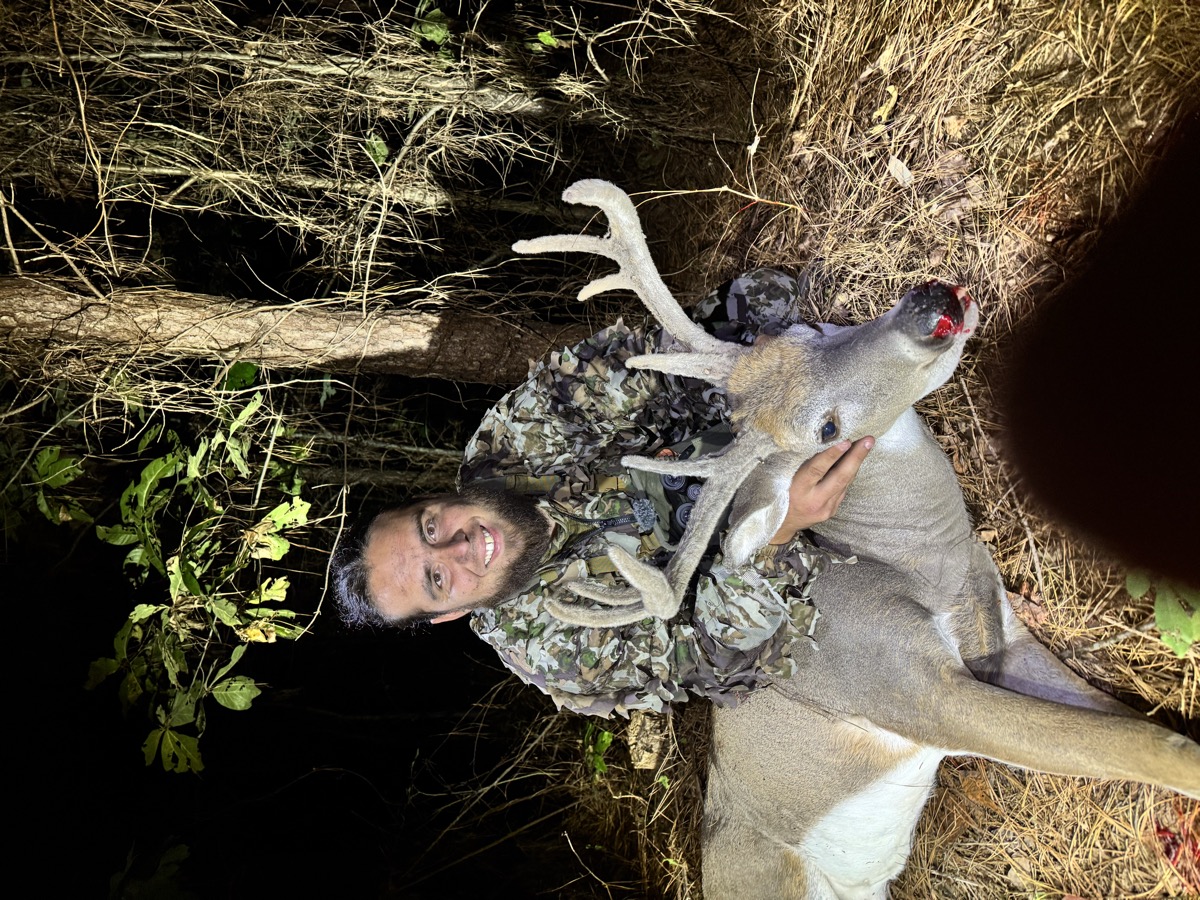 Successful archery hunt on private land
